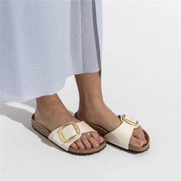 Birkenstock Madrid Big Buckle Birko-Flor - Graceful Pearl White
